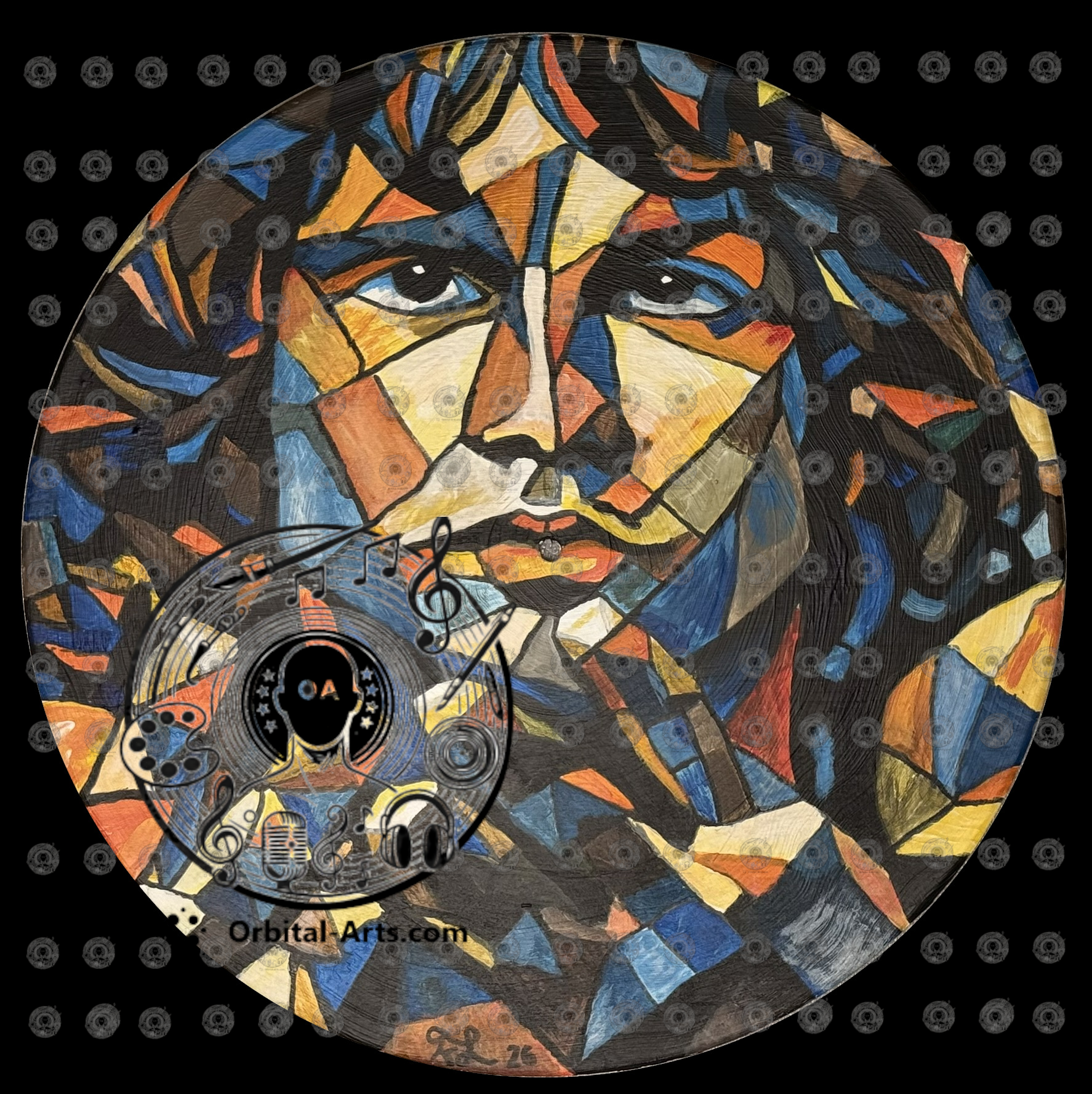 Lizard King - Jim Morrison acrylic on vinyl